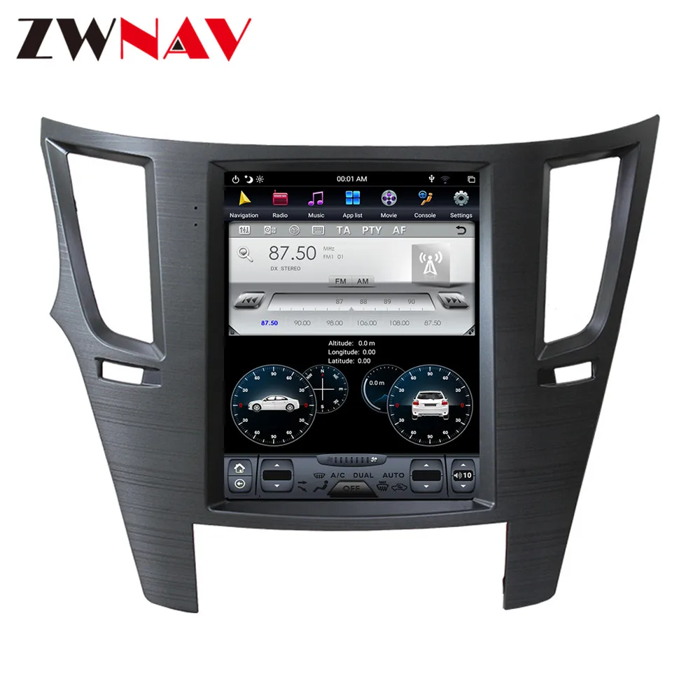 Best PX6 4GB DSP Tesla style Android 9.0 Car GPS Navigation For Subaru Legacy 2009-2014 headunit multimedia player adio tape recorder 2