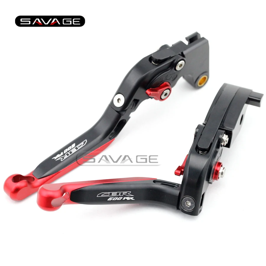 

For HONDA CBR 600RR CBR600RR 2003 2004 2005 2006 Motorcycle Adjustable Folding Extendable Brake Clutch Levers logo CBR600RR