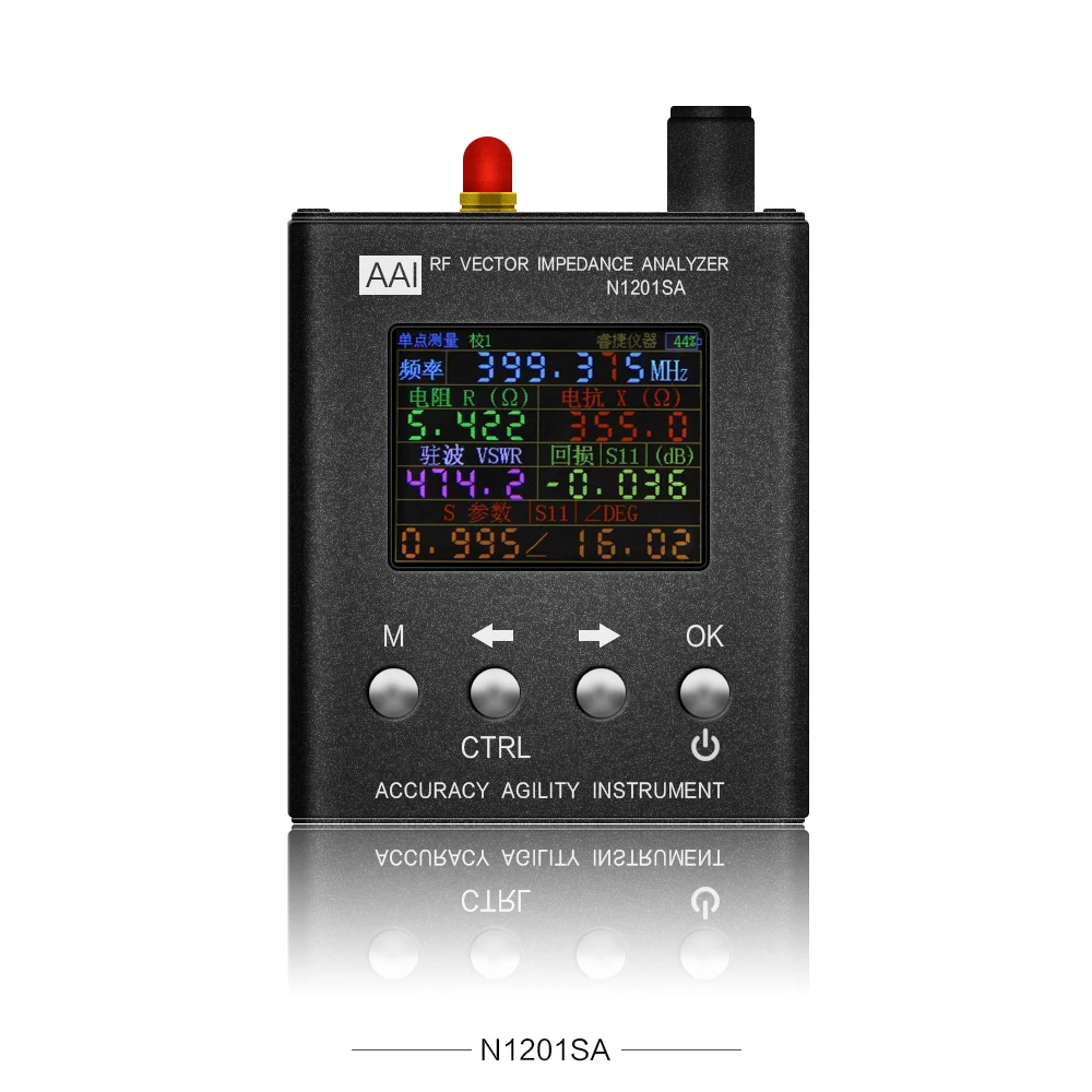 

English Vision N1201SA 137.5MHz-2.7GHz UV RF Vector Impedance ANT SWR Antenna Analyzer Meter Tester