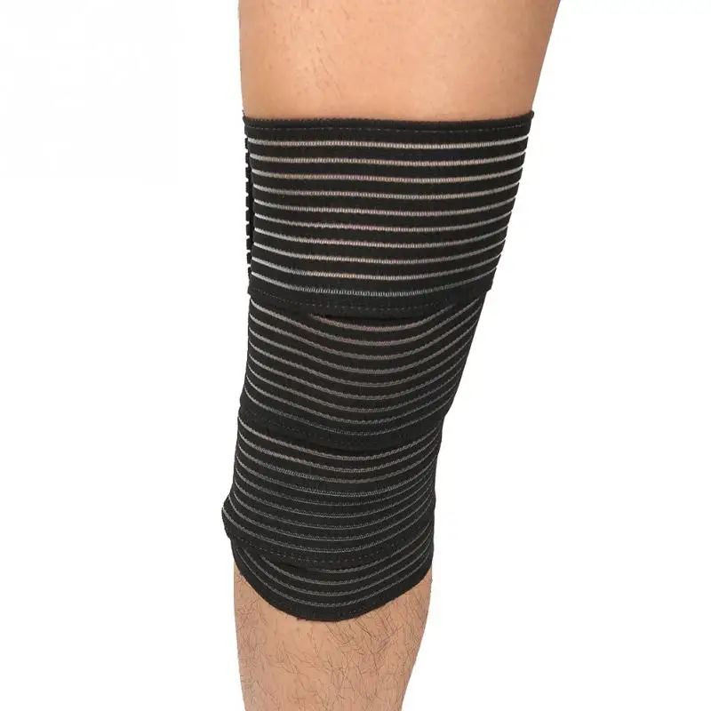 Professional Elastic Bandage Tape Sport Knee Support Strap Knee Pads