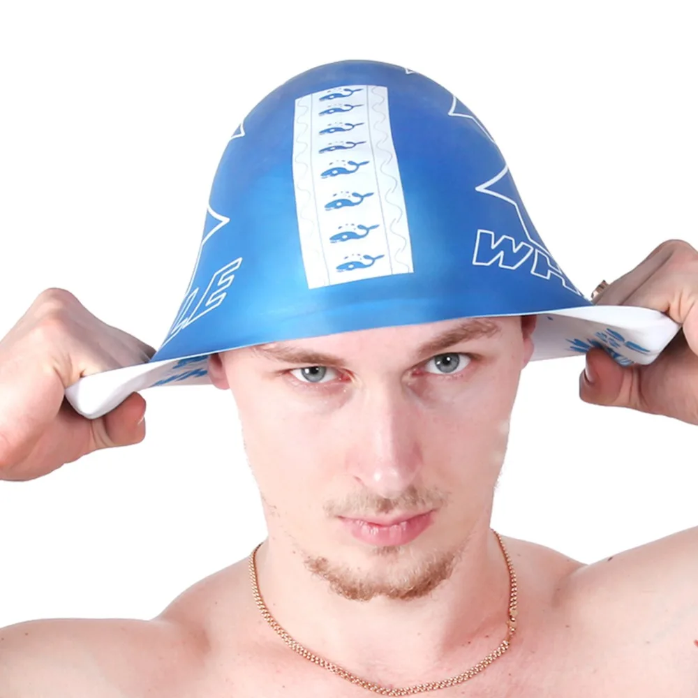 Swimming Caps Waterproof Silicone Adult Surf Hat Protect Ears Swim