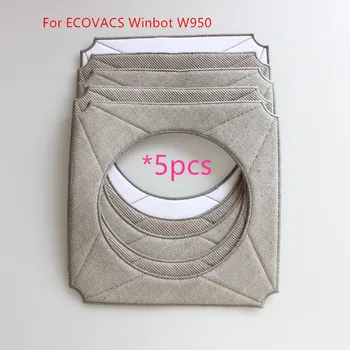 

5 pcs/lot Micro Fibre Mop For ECOVACS Winbot W950 Microfiber Mop Cloth Microfiber Cleaning Pads