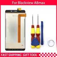 New original Blackview A8 max LCD + touch screen assembly for Blackview A8max tool + 3M adhesive