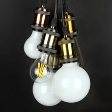 Винтаж Edison flament лампочка держатель E27 Ретро основание светильника подвесной светильник led винт разъем 6 цветов металлический держатель для лампы