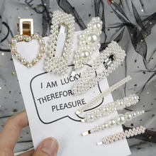 Серебро Золото 8 шт заколки для волос с жемчугом набор корейские Ins металлические шпильки для волос заколка шпилька аксессуары инструменты для ухода за красотой