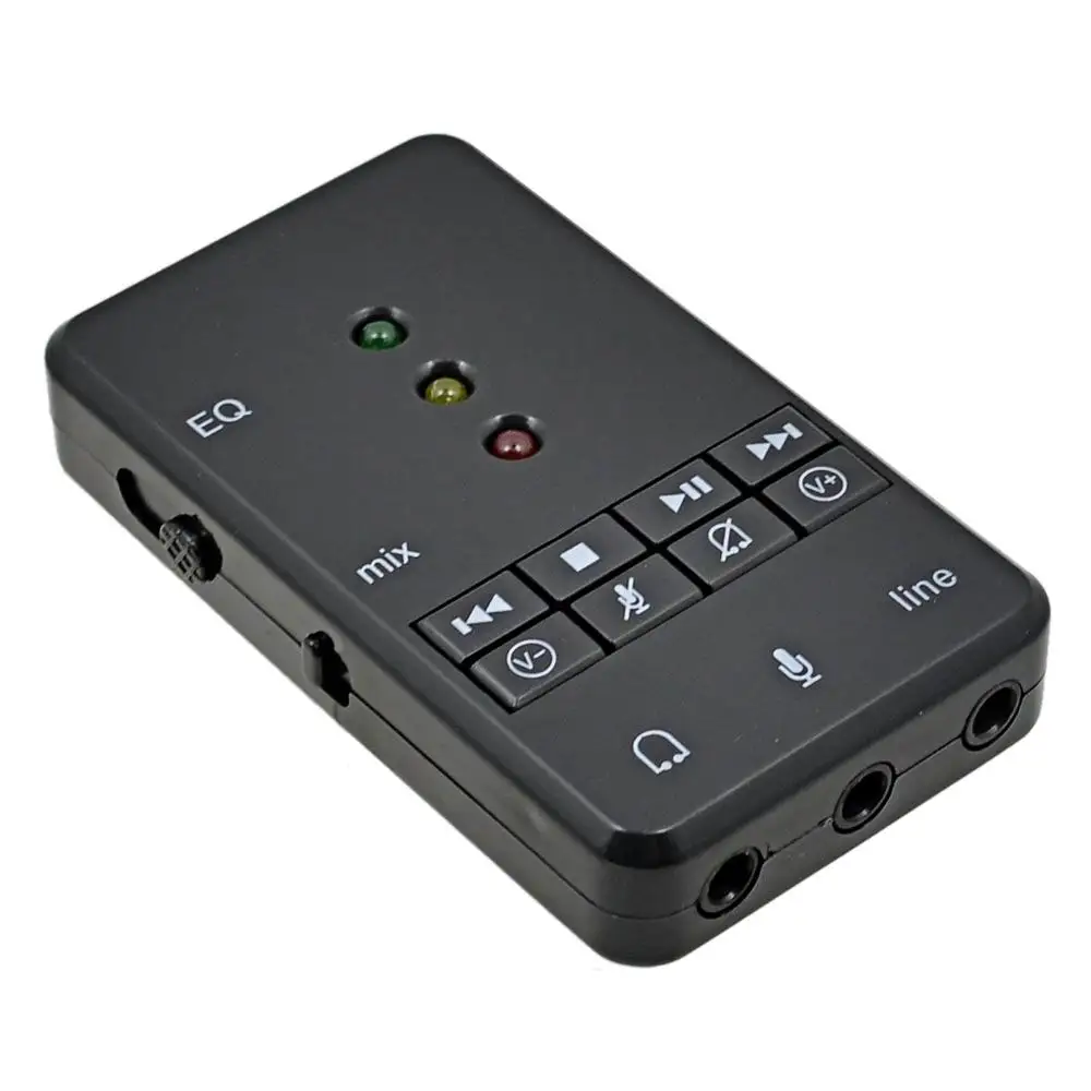 USB звуковая карта аудио адаптер Sienoc USB 2,0 Виртуальный 7,1 канал Xear 3D внешний для Windows XP 7 8 10 Linux Vista Mac OS