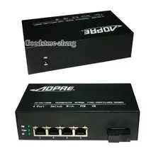 Fiber POE Switch with 4 RJ45 Gigabit Port For IP Camera CCTV Camera (1 Pair )