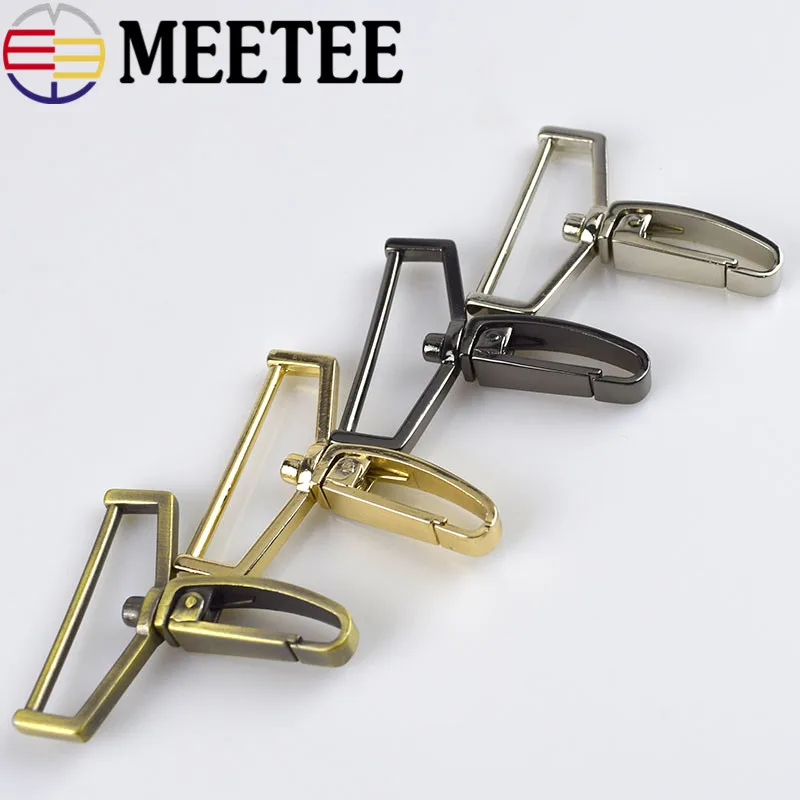 

4pcs Brass 2018 Hot Bags Belts Buckles Metal 3.8cm(id)1.5inch Plating Male Package Hook Buckle Bag Hardware Accessories H2-3