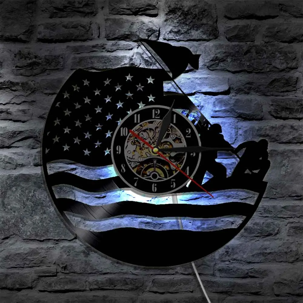 1Piece U.S. Marine Silhouette LED Light Soldier Color Changing Wall Light With Remote Controller Home Decor