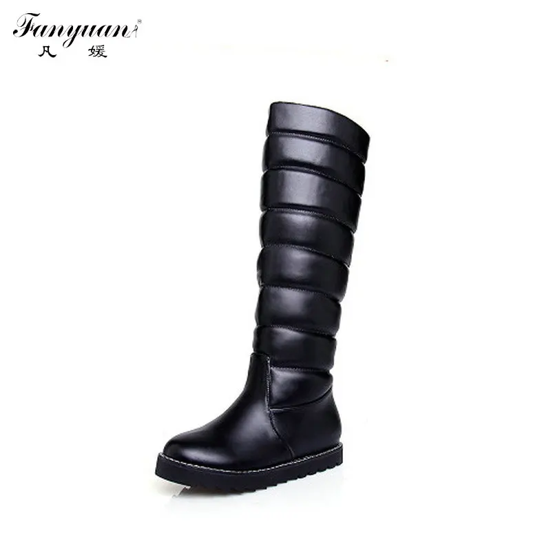 

New Arrival 2016 Sweet Style Girls' Knee-High Boots Winter Slip-on Boots Women's Short Plush Knee-High Boots