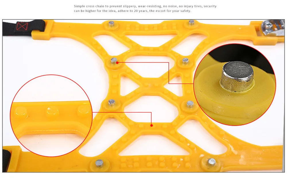 CARPRIE 1 шт. зимний грузовик автомобиль легкая установка Снежная цепь шины анти-противобуксовочный ремень ТПУ удобный привод уменьшить шум