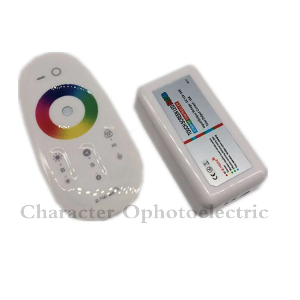 2pcs 2.4G RF Wireless full touching screen LED RGB Remote Controller 12V/24V WiFi Compatible for 5050/3528 RGB led strip compatible fpc boe070 057v2 7inch 40pin hd lvds dvd lcd screen