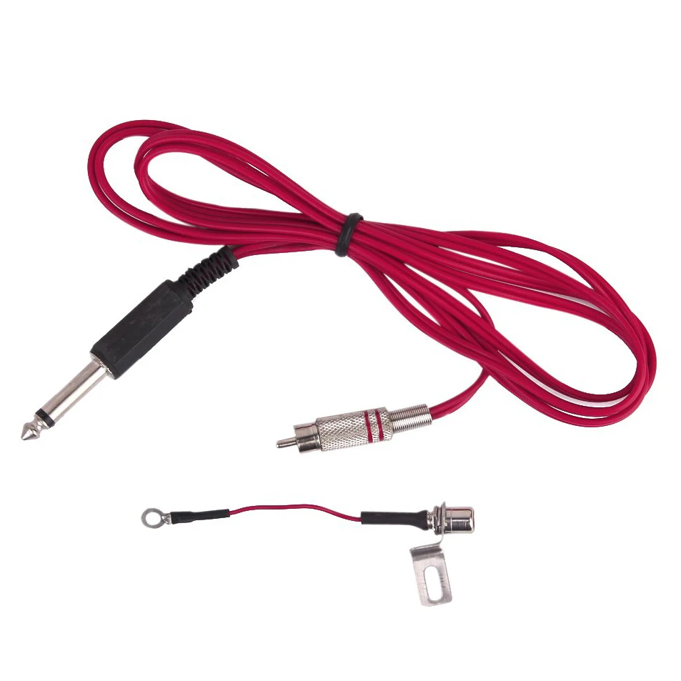 

YOST- Tattoo Machine RCA Jack Conversion Kit Plug and Clip Cord - Red