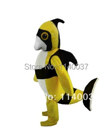 マスコット黄色u0026黒天使魚マスコット衣装漫画のキャラクターカーニバル衣装ファンシーコスチュームパーティー