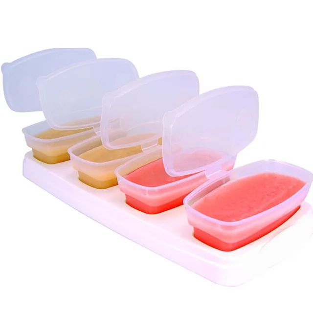 GENEMA Baby Food Containers By Little Sprout: Reusable Stackable Storage  Cups with Tray