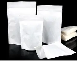 17*24 см большой хлопок бумажный мешок чай упаковочная сумка чай упаковка внутри сумки встать чехол на молнии сумка с застежкой-молнией
