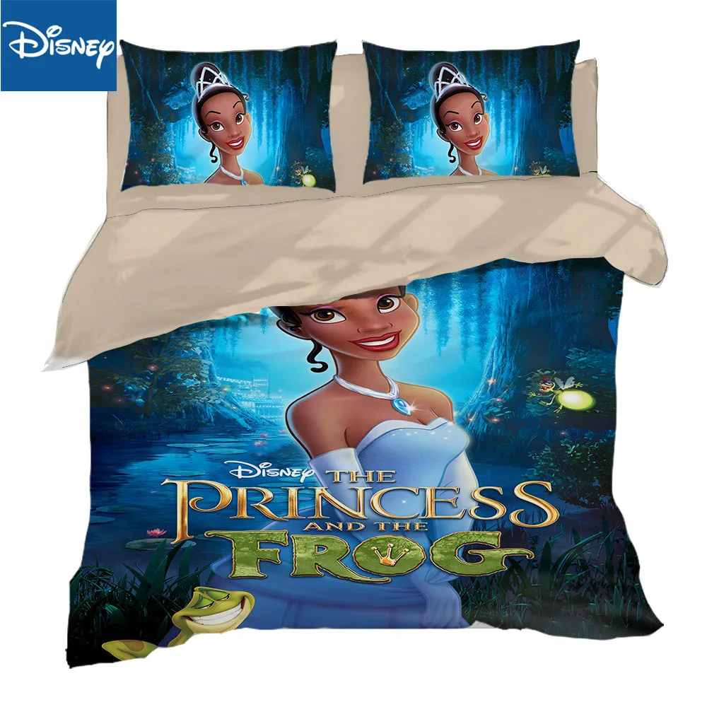 

Princess comforter bedding set us twin size quilt covers for girls full bed spread 3/4pcs bedroom decoration cartoon pillow sham