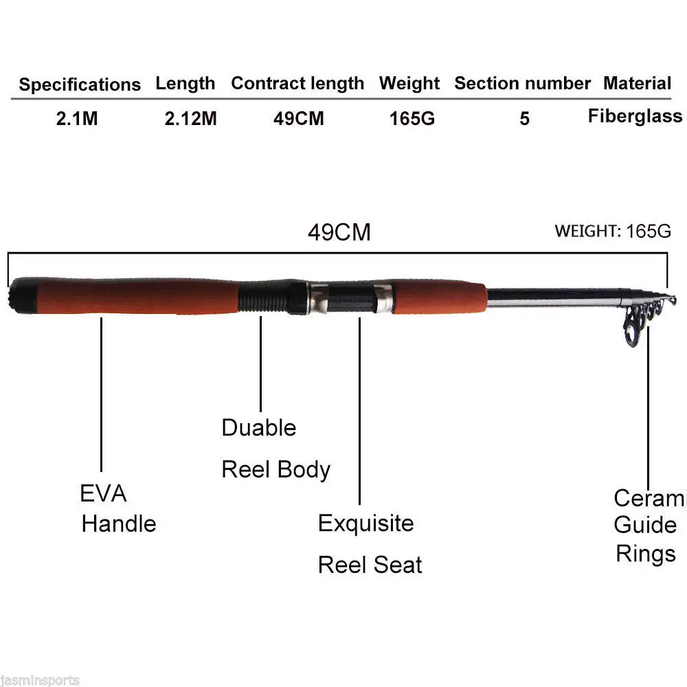 JSM 2,1 м Рыбалка стержень Катушка комбо телескопический спиннинг и катушка сумка комплект оснастки Лидер продаж