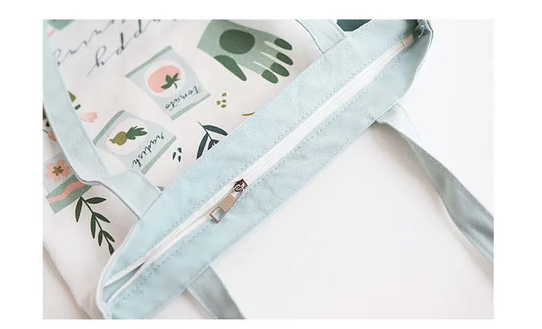 Белая тканевая сумка с цветочным принтом для женщин INS цветы на одно плечо Хлопковая сумка высокого качества для девочек эко-сумка для книг