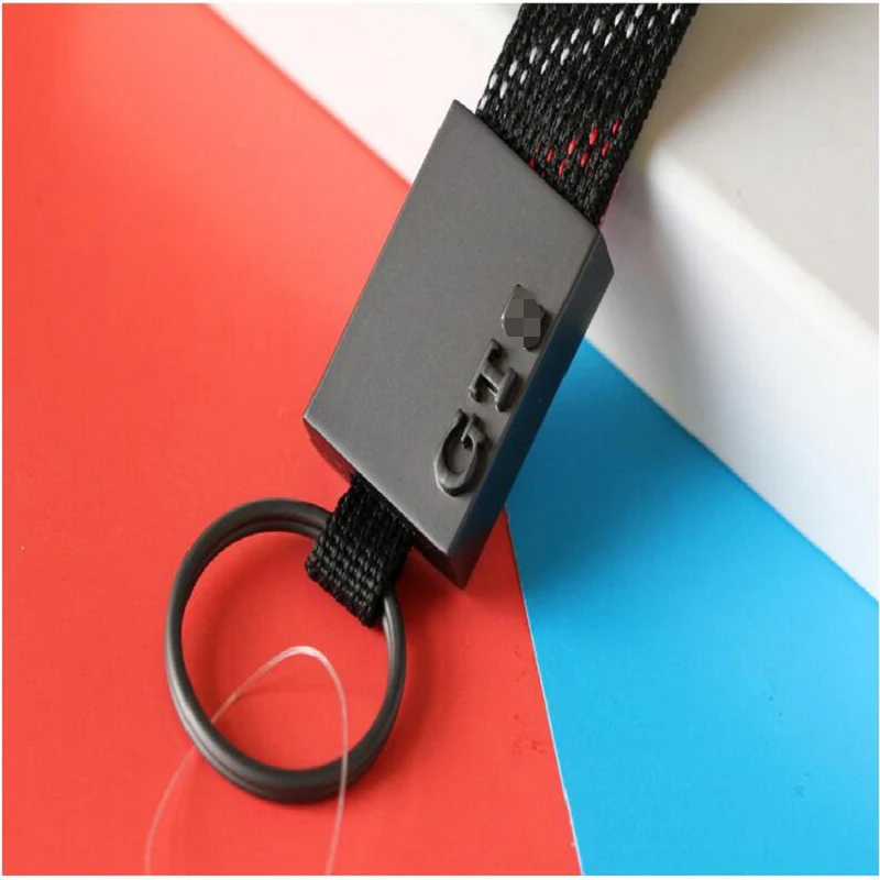 

Key Ring, Keychain for GTI , Titanium Alloy + Fabric with Scottish Tartan
