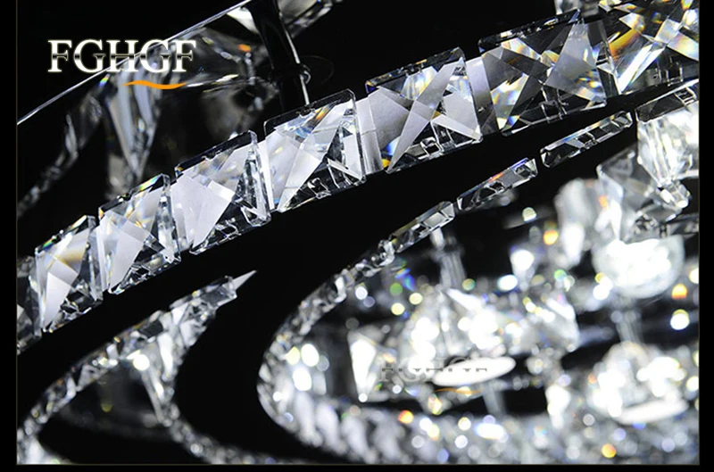 Modern led crystal chandelier light moon star crystal Flush Mounted Chandeliers lamp living room Lustres for Bedroom Dining room (12)