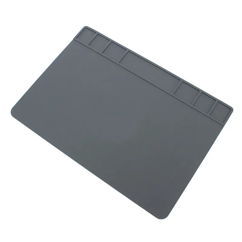 

New 49x35cm Heat Insulation Silicone Pad Heat-resistant Heat Gun BGA Soldering Station Desk Mat Insulation Platform Repair Tool