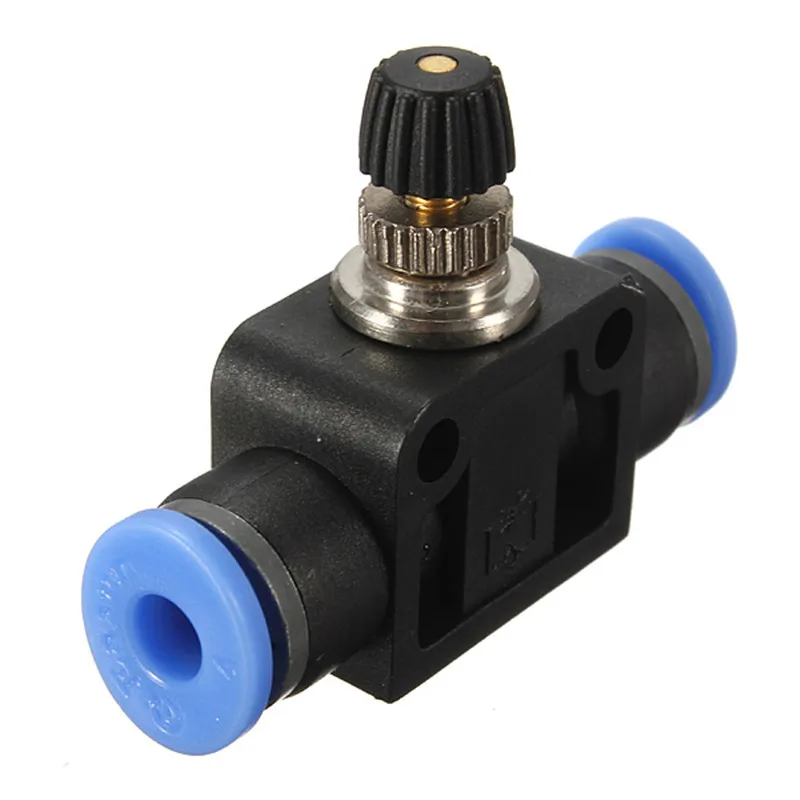 

Different Quality 4mm Pneumatic Push In Fittings Flow Speed Control Valve For Air Or Water Hose And Tube Power Tool Accessories