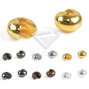 

100Pcs Brass Cover Crimp Bead 4x3.5x2.4mm Jewelry Findings Fit DIY Jewelry Making Bracelet Necklace Wholesale CP0028