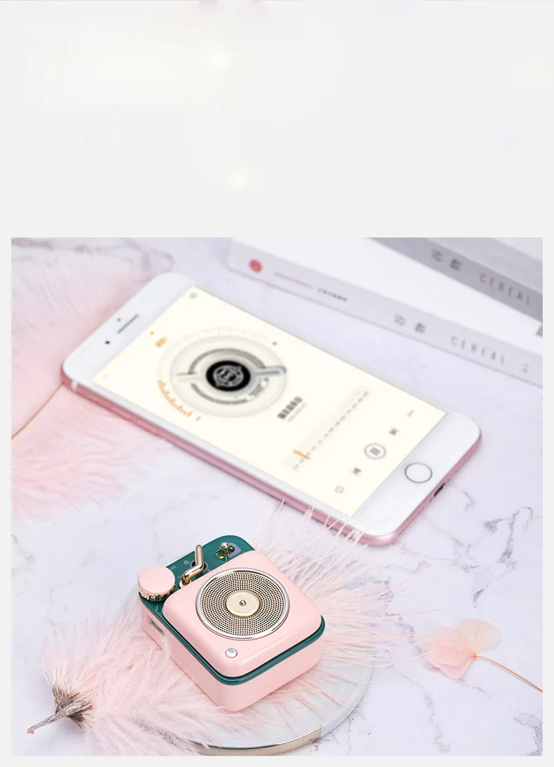 Xiaomi Mijia Cat King Atomic Record Player B612 2 Colors Bluetooth Intelligent Audio Portable Zinc Aluminum shell speaker Music (12)