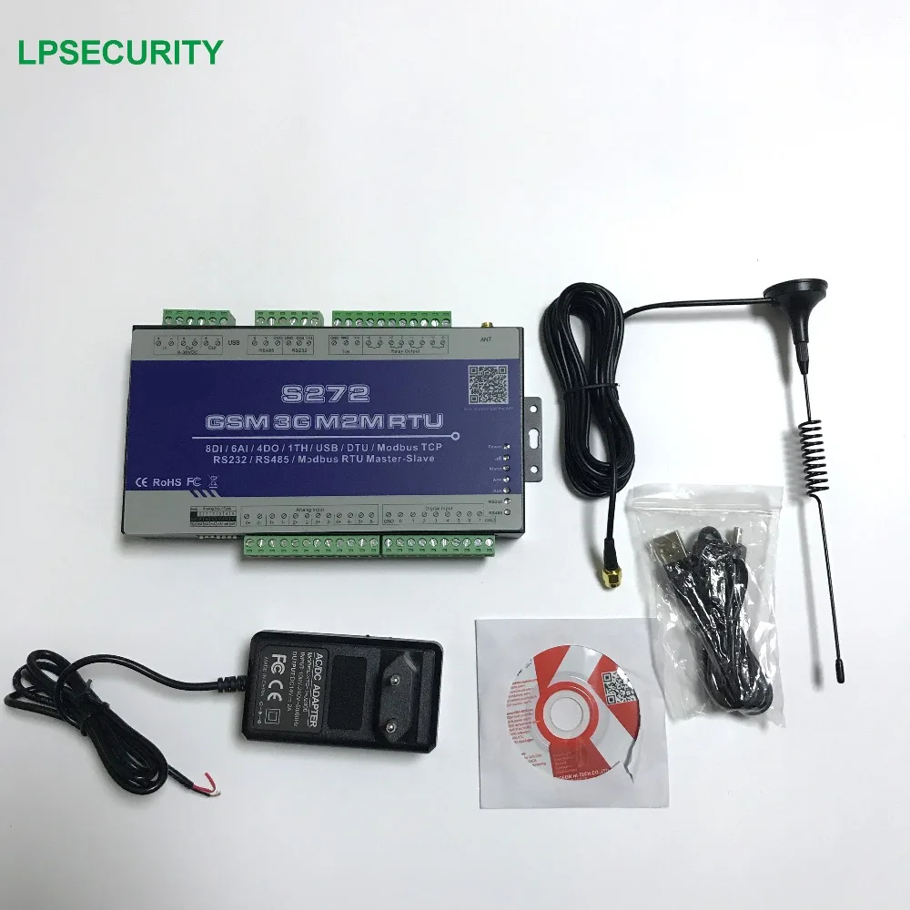 S272 gsm gprs rtu пульт дистанционного управления(8DI+ 6AI+ 4DO+ 1TH+ 1USB+ 1RS232/485) 850/900/1800/1900 МГц 2G 3g версия