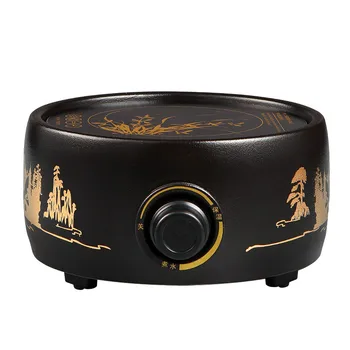 

Hot Plates Ink-glazed ceramic furnace glass silver pot boiling water stove.