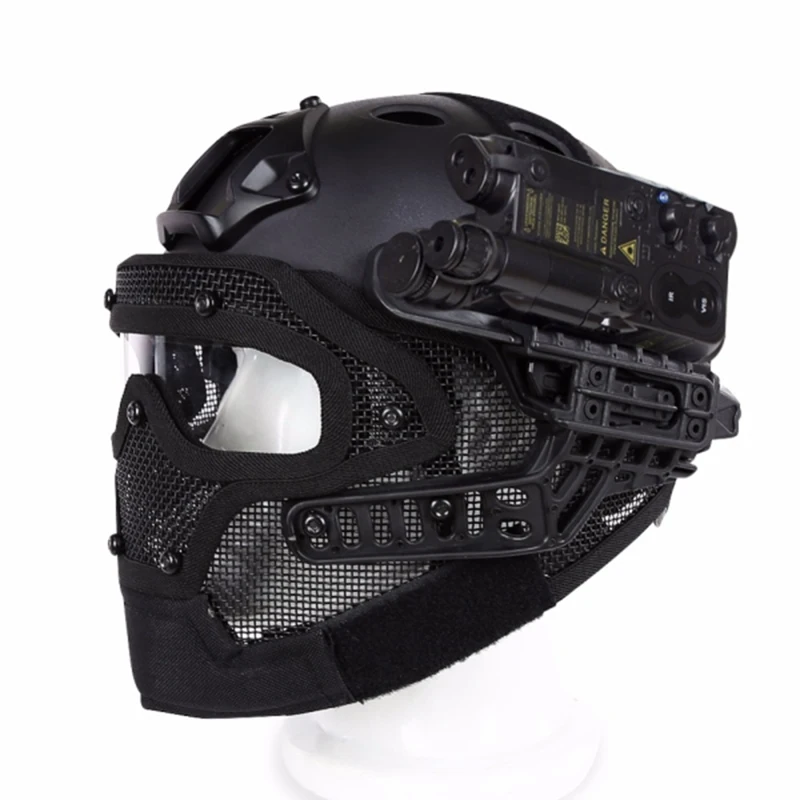 

Motor Full Face Helmet Protective Casque For Motorcycle Tactical Military Training 4 Colors Engineering Materials