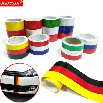 

Car-styling Universal Russia German France Italy Belgium Flag PVC Stickers Car Tail Waterproof Badge Motorcycle Decoration Film