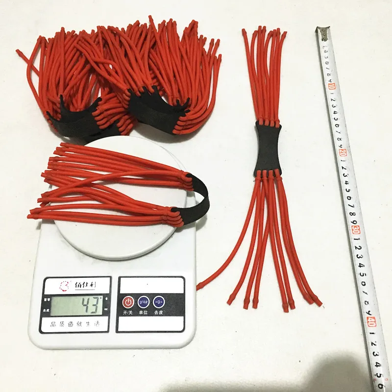 

4mmOD Latex Elastic Tube Professional Fishing Rubber Rope Making 16 Slingshot Spare Parts for Fishing and Hunting