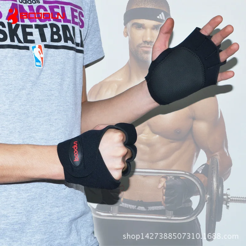 BOODUN Body-building Gloves Shock Absorption Weightlifting Metacarpal Non-slip Gloves Major Motion Fitness Gloves
