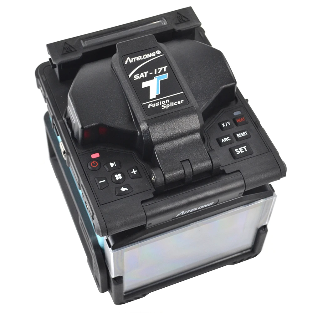 Máquina de Emenda Aitelong Rápida Fibra Óptica Splicer 360x Ampliação Igual Inno Vista 3 Sat-17t 7s 7 Fibra Óptica Splicer Da Fusão