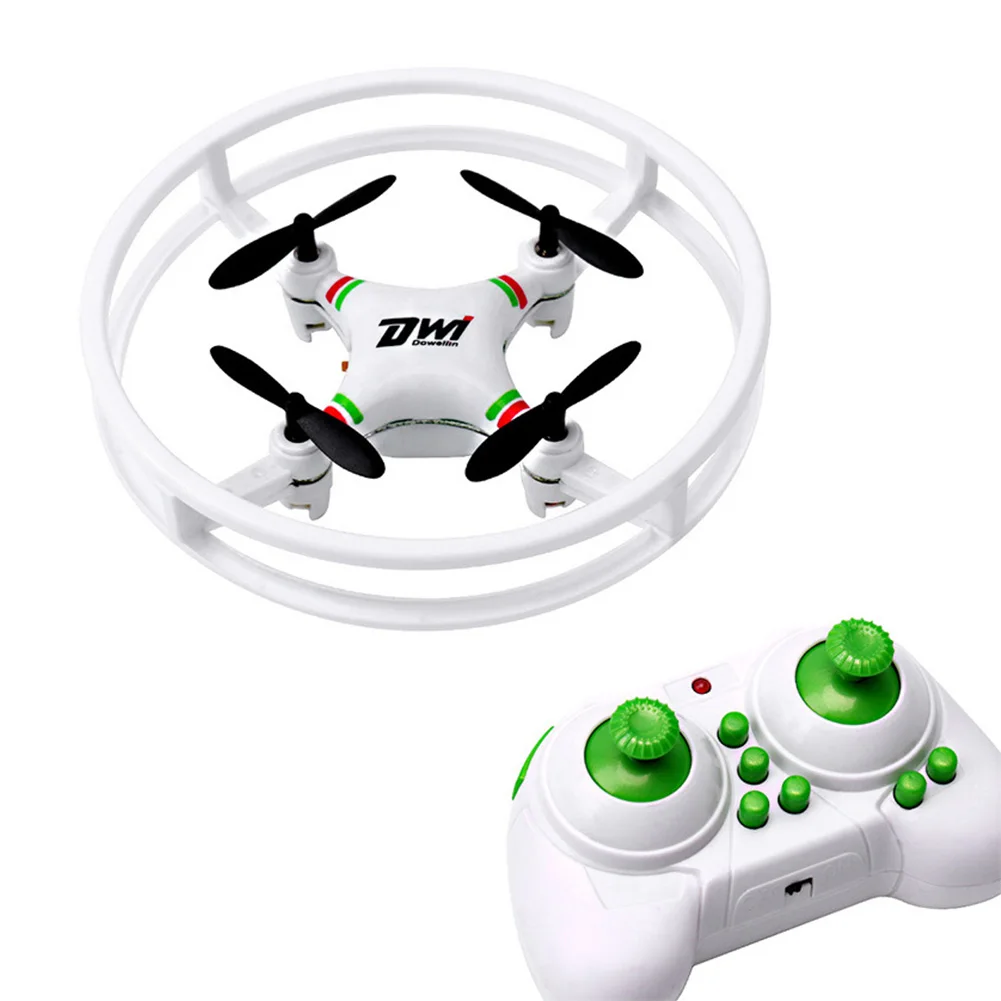 

DWI DOWELLIN D1 Mini Drone 2.4Ghz 4CH 6-Axis Gyro RC Quadcopter UFO Aircraft Anti-collision Drones For Beginners Kids D1 White