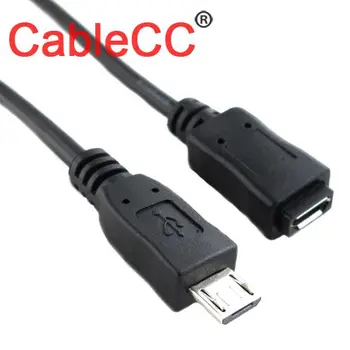 

CYSM 10pcs/lot 0.5m 50cm 5Pin Micro USB 2.0 type Male to micro usb Female tablet extension cable