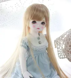 D01-P452 детская игрушка ручной работы 1/3 1/4 1/6 кукла интимные аксессуары BJD/SD/MDD кукла парик Винтаж золото прямые волосы длинные 1 шт