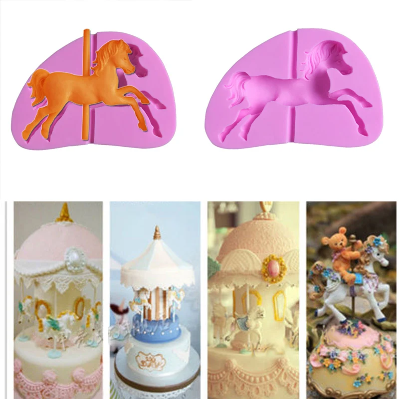 

Carousel Horse Silicone Fondant Mold