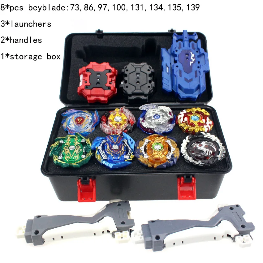 Новый бейблэйд, сплав металла Beyblades набор коробка для хранения топ Beyblade Burst BeyBlade средство для запуска Beyblade игрушки для детей мальчиков