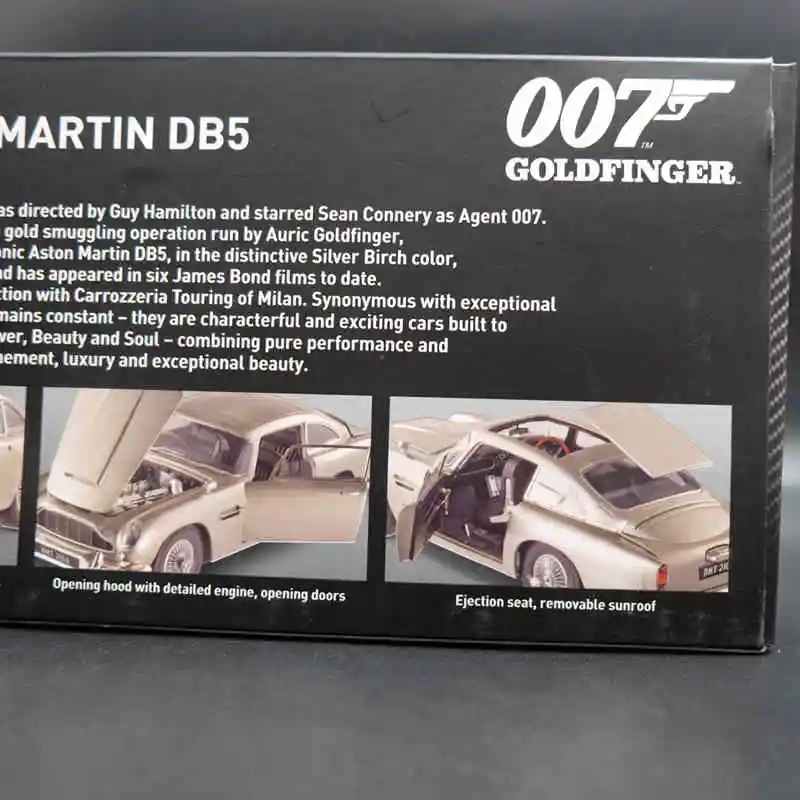 1:18 Aston Martin DB5 Goldfinger 007 Джеймс Бонд BLY20 литые игрушки модели