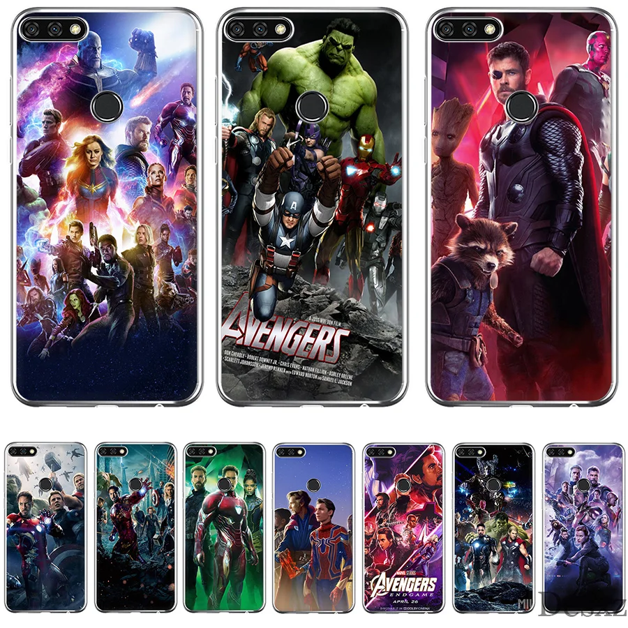 Gerleek Marvel супергерой жесткий чехол для huawei Honor Play 10 9 8 7X 8X Lite 7A 7C 8C Note 6A 6C сумка |