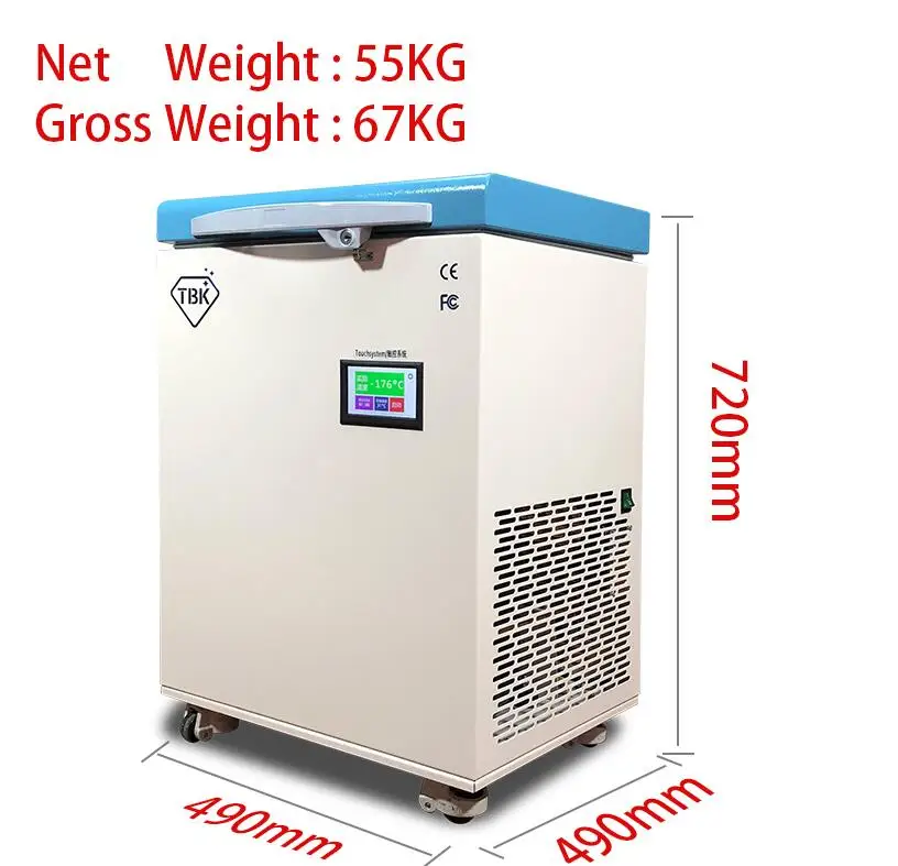 

-175C TBK-578 Professional Small Freezing Machine LCD Touch Screen Separating Frozen Separator for S6 edge S7 edge