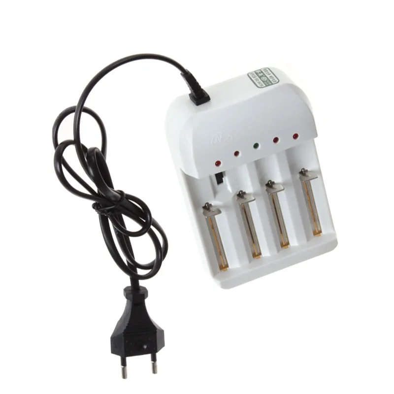 

Battery Charger for 18650 26650 14500 10440 AA AAA Auto Off 4.2V 3.6V Li-ion Rechargeable Battery Charger 1.5V 1.2V EU Plug