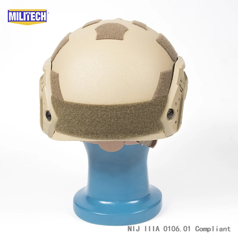 Сертификация ISO MILITECH 1 25 кг Lite DE супер высокой арамидный баллистический шлем