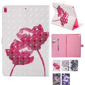 

3D Rose Painting Floral Case for New iPad Pro 10.5 2017 Release Magnetic Flip Leather Cover for iPad Pro 10.5 inch Coque Funda