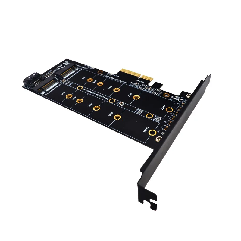 PCIE к M2 адаптеру SSD NVME M Key M.2 NGFF B SATA порт в PCI Express 3 0x4 Raiser Card Suppor 2280 2260 2242 2230 22110|Платы