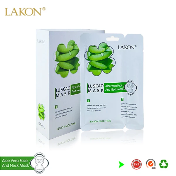 wholesale placenta Face and neck mask with aloe and skin vitamins or