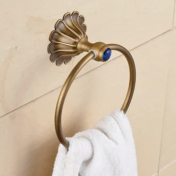 

Free Shipping Petals Series Antique Brass Towel Ring Wall Mounted Towel Holder